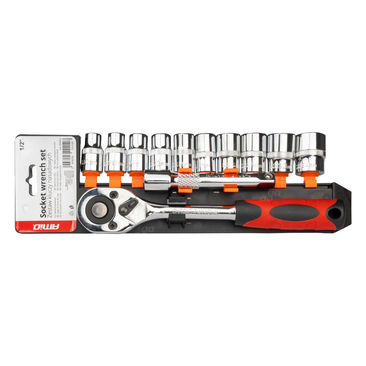 Amio padrunite komplekt tirriga1/2" 11-osa 10-24mm