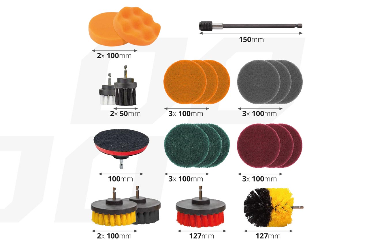 Amio Puhastusharjade kompl. trellile 22-os.