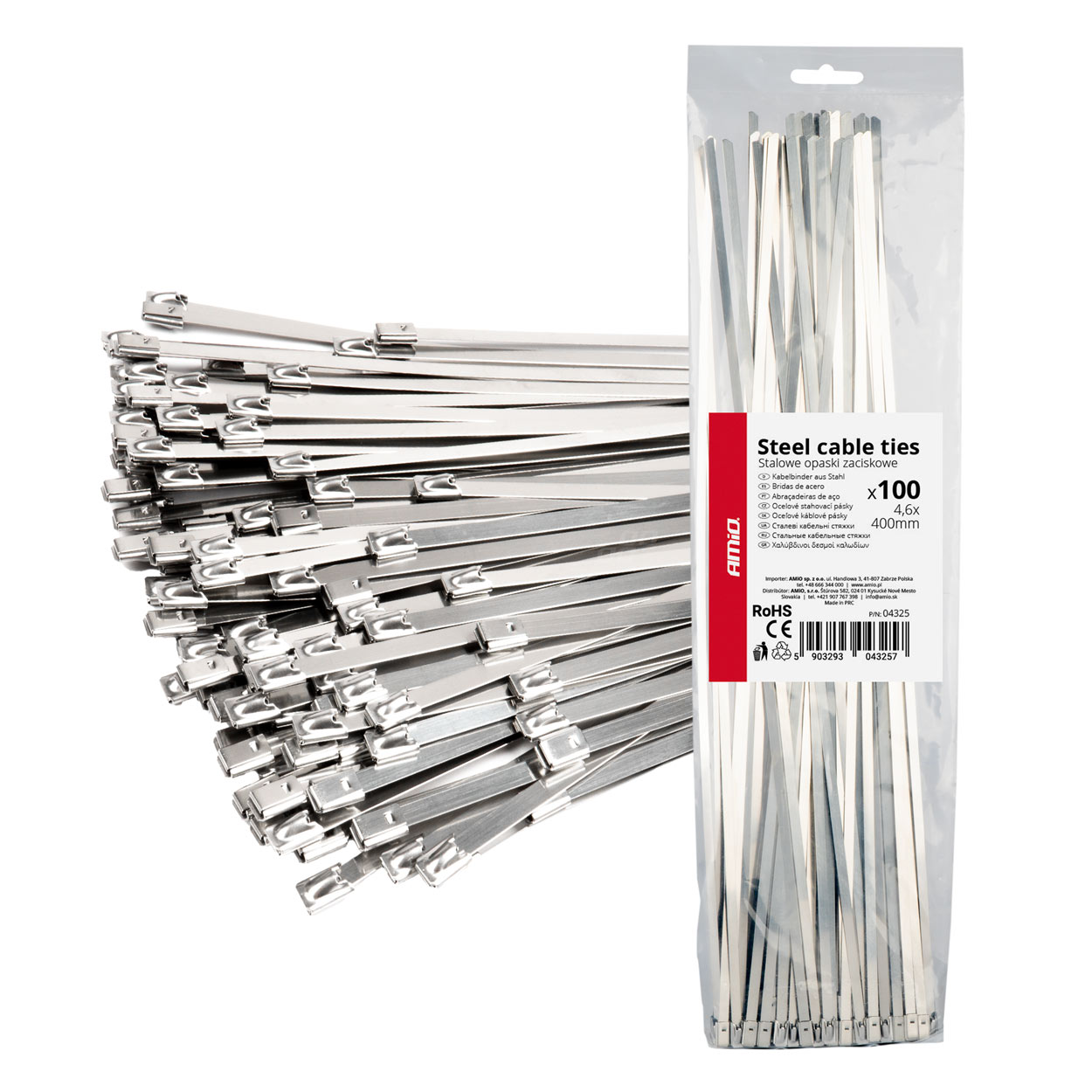 Kaablivits roostevaba teras 4.6x400mm