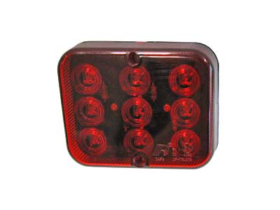 Udutuli LED punane 12V 100x80x25