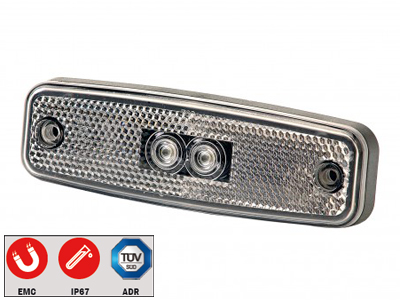 LED ääretuli valge 10-30v