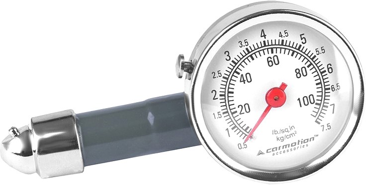 Carmotion rehvirõhu manomeeter voolikuga 0-7,5 kg/cm²