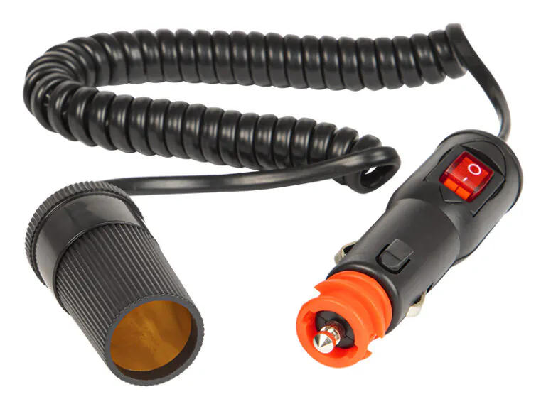 Sigaretisüütaja spiraalpikendusjuhe lülitiga 55-180cm BLOW