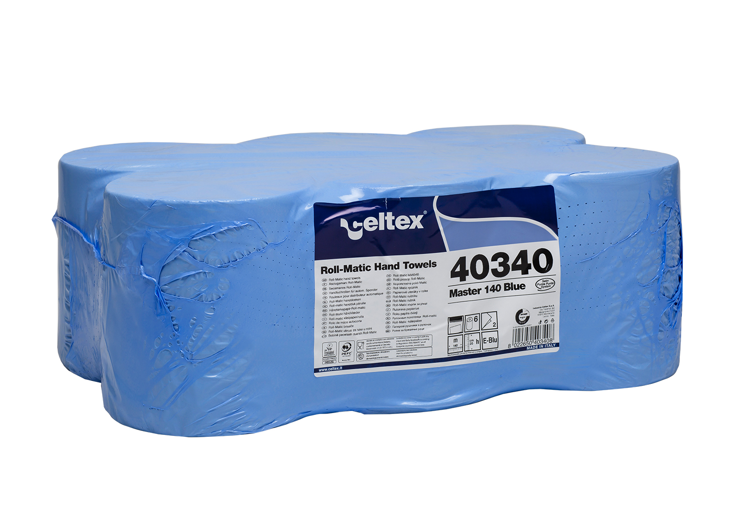 Celtex Roll Matic rullpaberrätik,140m,laius 19cm,2-kihti,sin