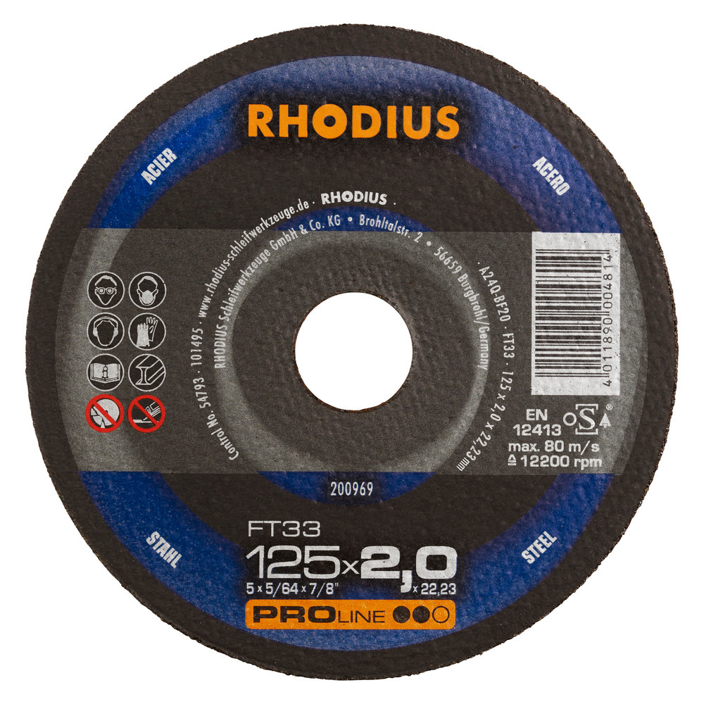 Lõikeketas Rhodius PRO FT33 met. 230x2mm