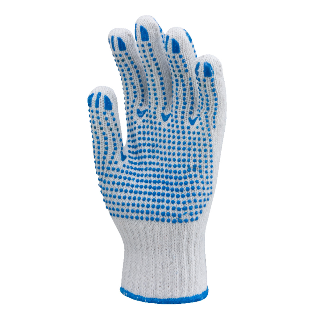 Kootud sõrmik puuvill, polüester, sinine nr 10/XL (4355)