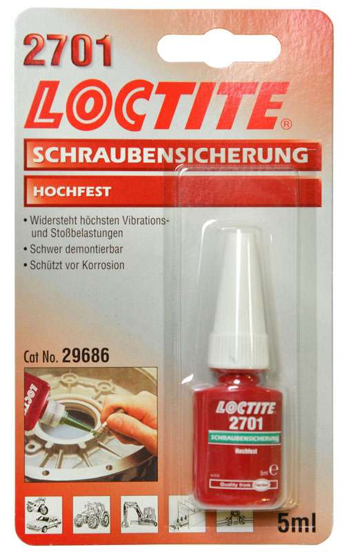 Loctite 2701 Tugev keermeliim 5ml