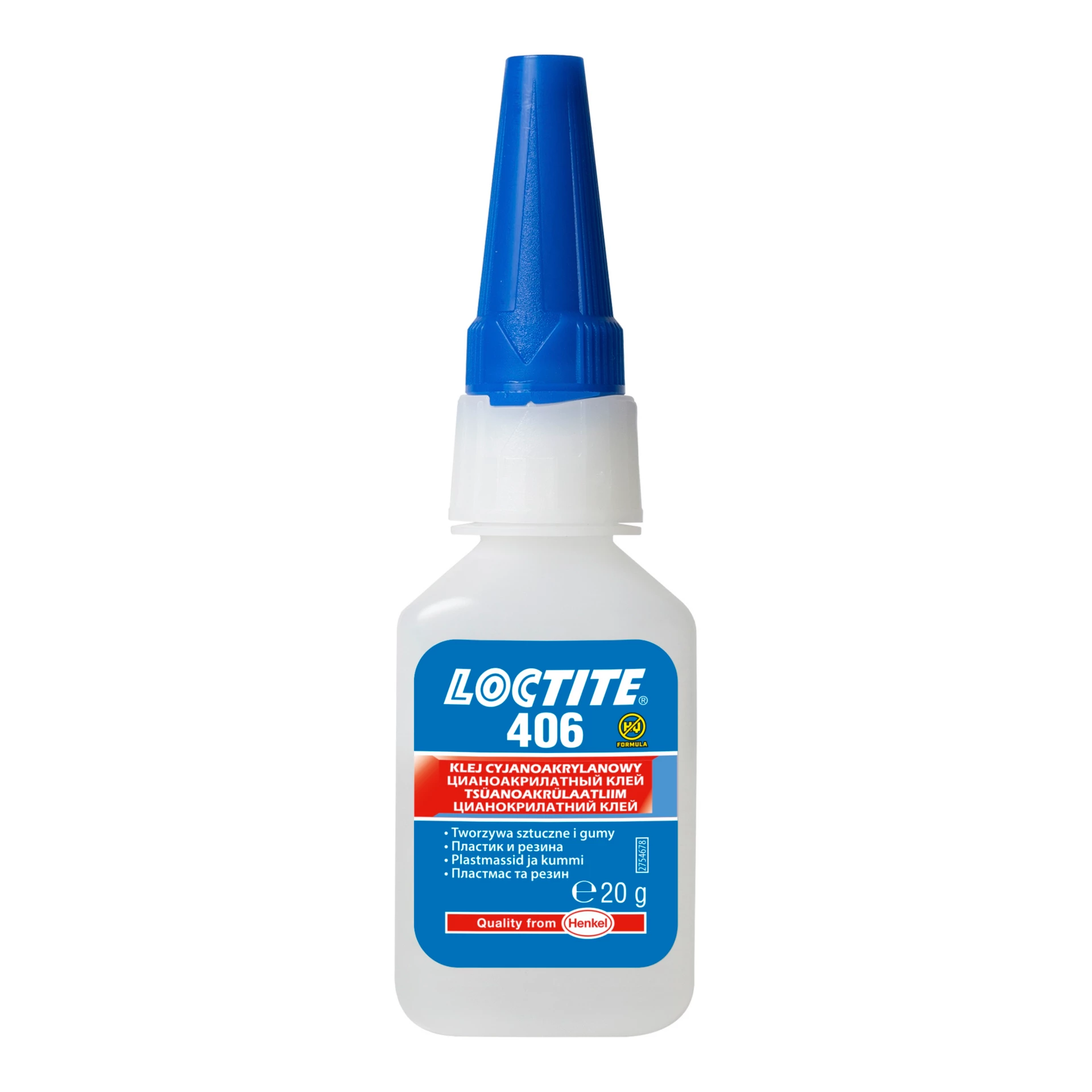 Loctite 406 Kiirliim (plastmassid, kummi) 20g