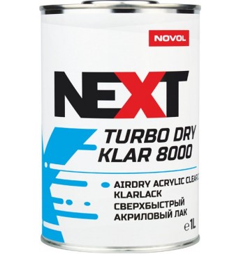 Novol Next Airdry Turbo Dry Klar 8000 Akrüüllakk 2:1 1l