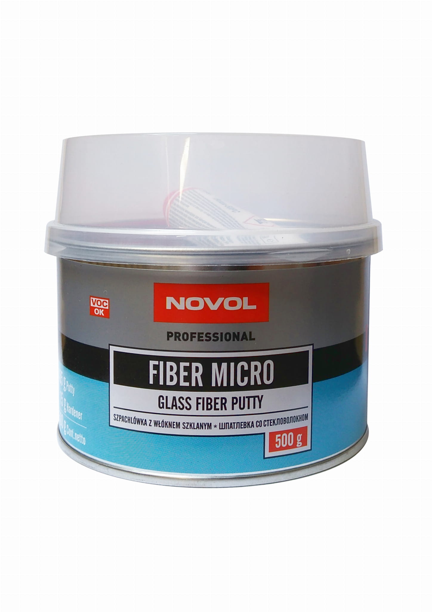 Novol FIBER MICRO klaaskiudpahtel 500g