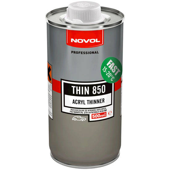 Novol lahusti THIN850 0,5L kiire (akrüültoodetele)