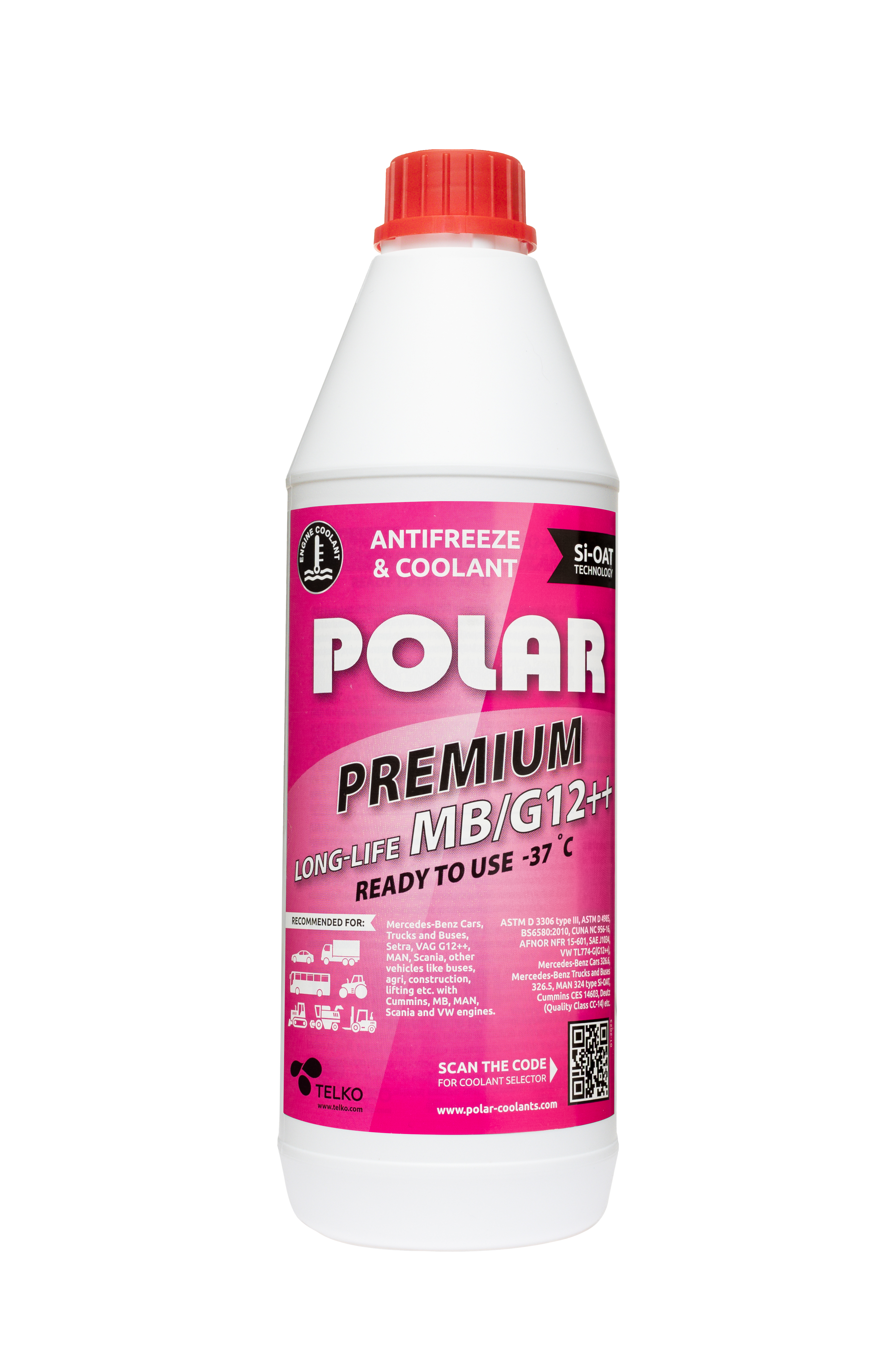 Polar jahutusvedelik Premium Long-Life MB/G12++  -37°C 1L