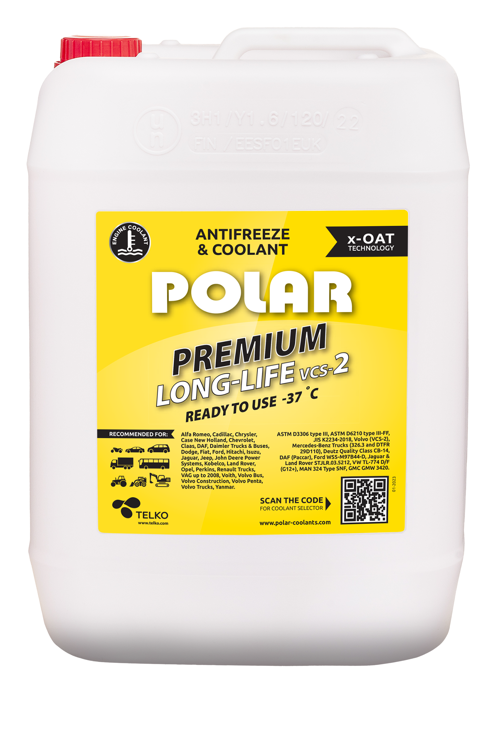 Polar jahutusvedelik Premium Long-Life VCS-2 -37°C 10L
