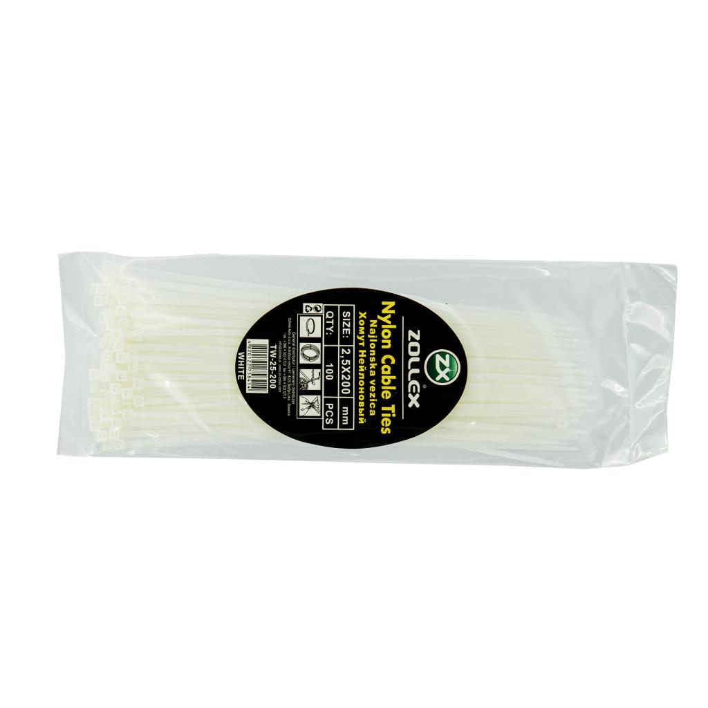 Zollex kaablivitsad 4,8x350mm,valge 100tk/pk